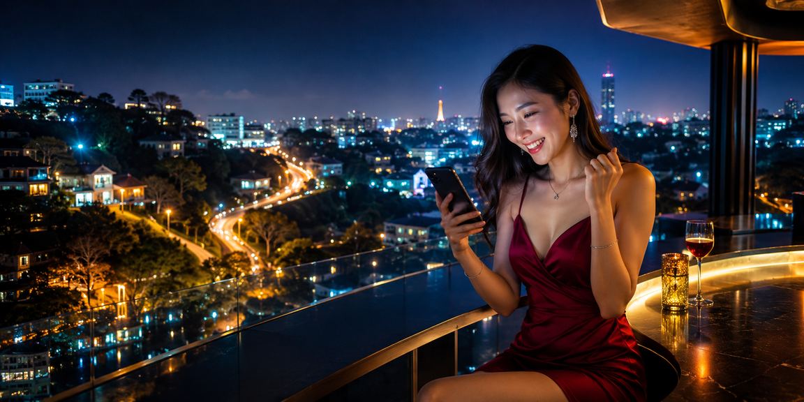 Người dùng trẻ tại Đà Lạt sử dụng điện thoại di động để thực hiện giao dịch thanh toán trên nền tảng casino trực tuyến