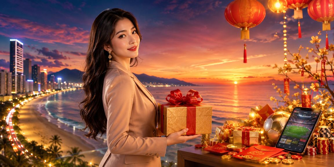 Đèn lồng Đà Nẵng lung linh về đêm, người dùng xem kết quả giải thưởng cá cược thể thao trên điện thoại