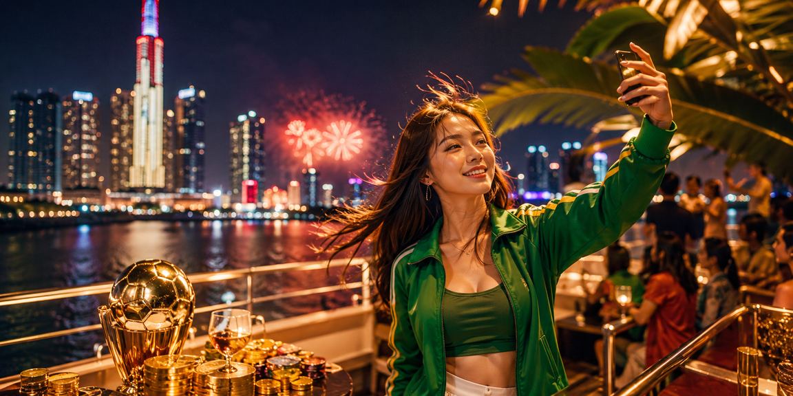 Người dùng tại TP.HCM theo dõi kèo thể thao qua điện thoại vào buổi tối